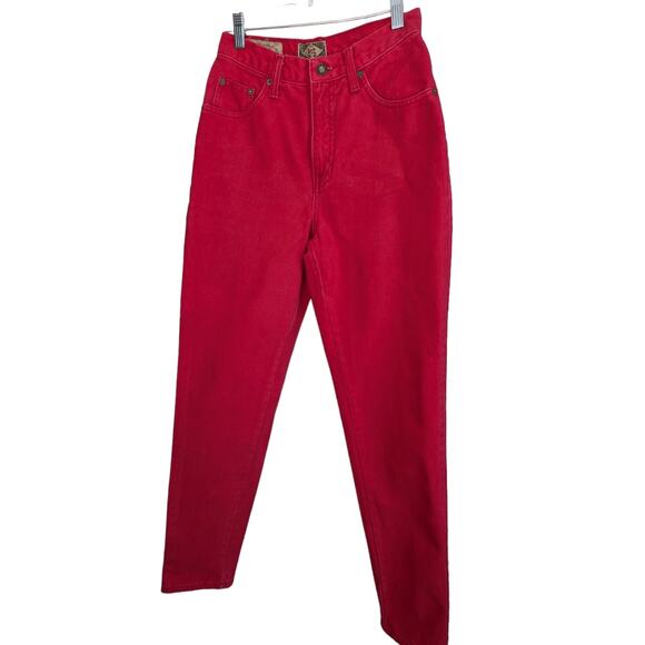 No 4 EXP Jeans Women's Red Pants 5/6 Made in USA 100% Cotton - Picture 1 of 10